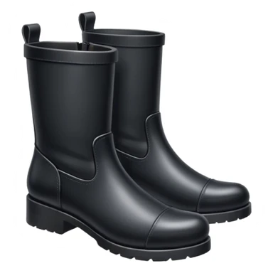 A pair of black boots sticker