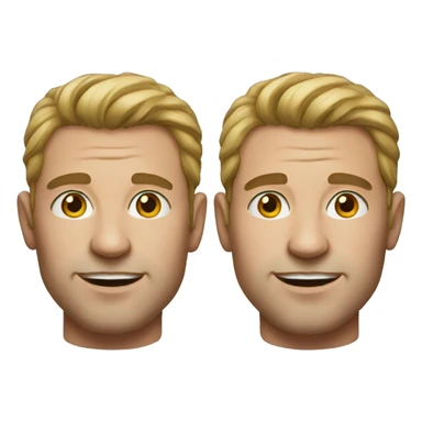 realistic portrait of a male sticker