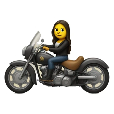 mona lisa riding a motorcycle sticker