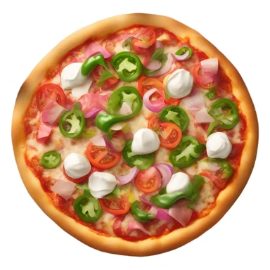 Pink pizza sticker