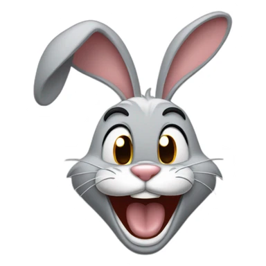 Bugs bunny laughing out loud sticker