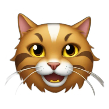 Cat pirate saying YARR sticker