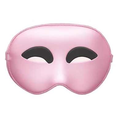 Light Pink Satin Sleep Mask sticker