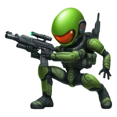 Martian Alien Special Force sticker