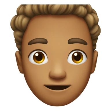 Side emoji with hair to a side and a hyperpigmentation on their cheek sticker