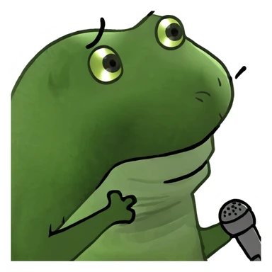 Squirrel singing sticker