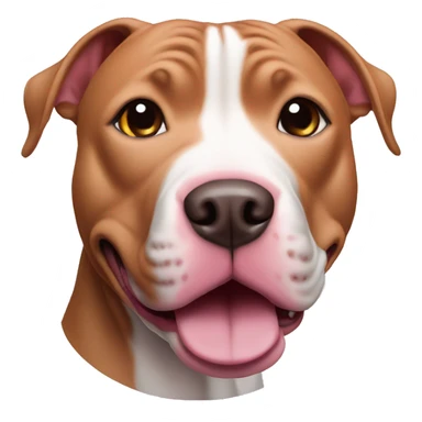 Pink pit bull terrier  sticker