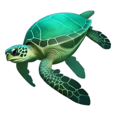 scuba diver, hawaiian sea turtle sticker