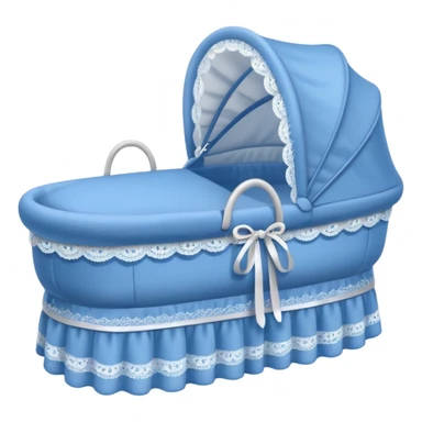 blue baby bassinet sticker