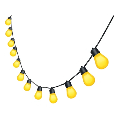 String lights sticker