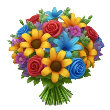 Rainbow bouquet  sticker
