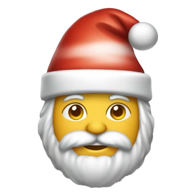 Moyai stone wearing Santa hat sticker