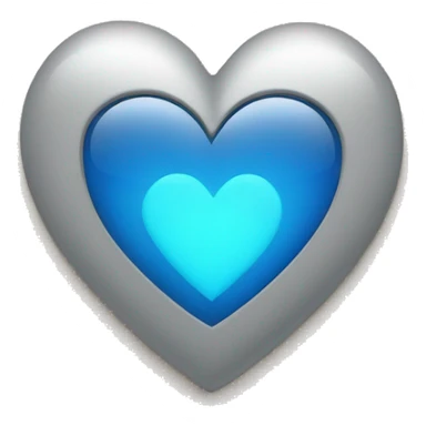 A blue heart with a single click cursor over it, representing the "One Click Home" theme in a warm and friendly way. #6A5ACD sticker