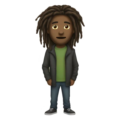 6'4 nonchalant dreadhead sticker