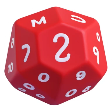 d20 dice  sticker