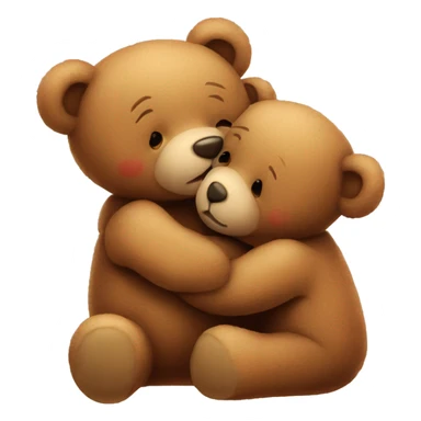 teddy bear kissing another teddy bear sticker