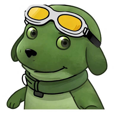 puppy riding snowboarding  sticker