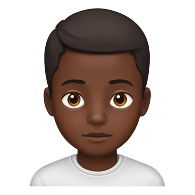 portrait of dark-skinned boy sticker