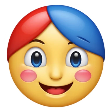 French flag winking emoji sticker