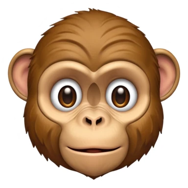 Confused monkey sticker