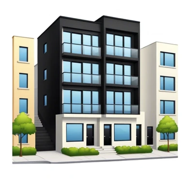 3 floors modern townhome sticker