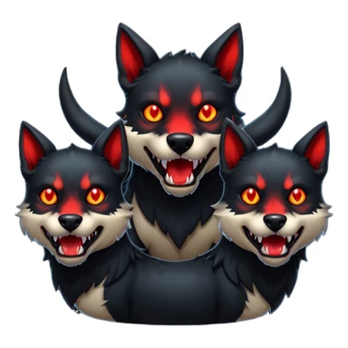 Cerbero perro de tres cabezas  sticker