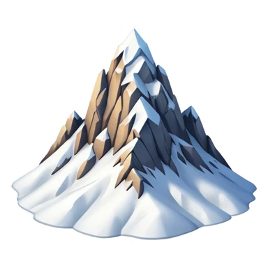 snowy mountain peak sticker