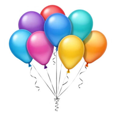 make an emoji of helium balloons sticker