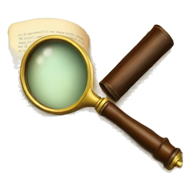 vintage open book with magnifying glass sticker