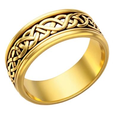 celtic gold ring sticker