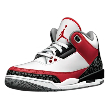A Jordan 3 sneaker only sticker