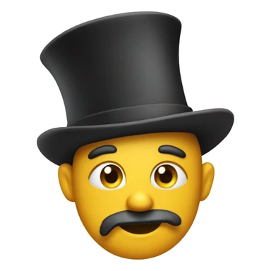 skibidi toilet wearing tophat sticker