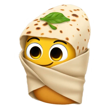 Burrito wearing a beanie sticker