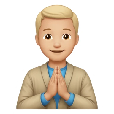 🧔🏻🙏🏻 😃 sticker