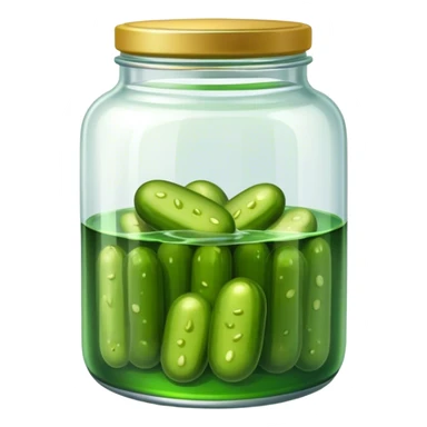Pickles jar on bed sticker