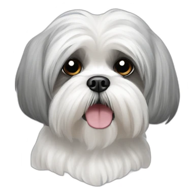 Maltese Shih Tzu Grey sticker