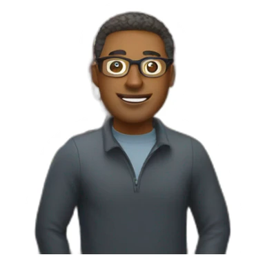 white guy wearing spectacles in front of golden gate bridge sticker