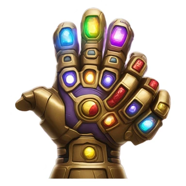 Infinity gauntlet snapping sticker