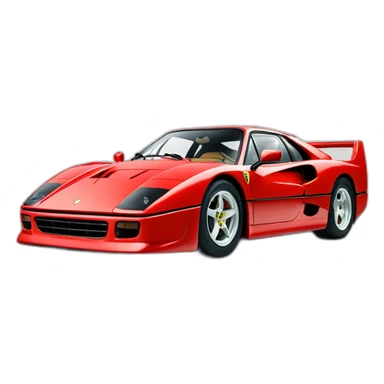 Ferrari f40 red sticker