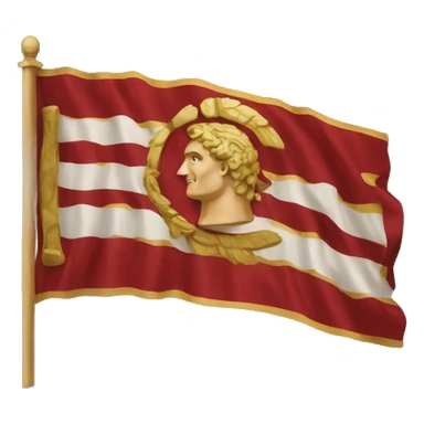 Roman empire flag  sticker