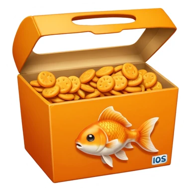 Box of goldfish crackers sticker