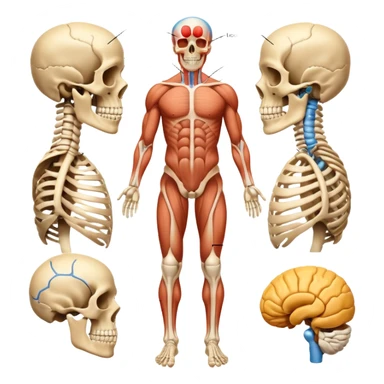 imagenes del aparato locomotor sticker