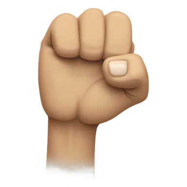 a fist facing up with index finger extended sticker