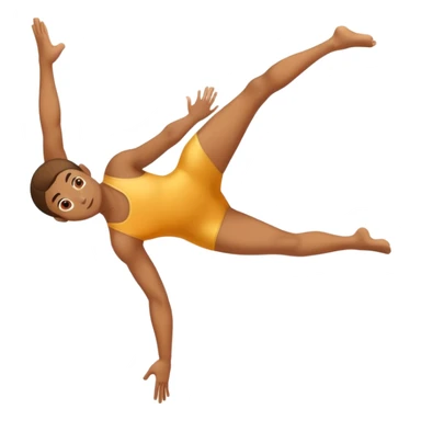 person doing gymnastics sticker