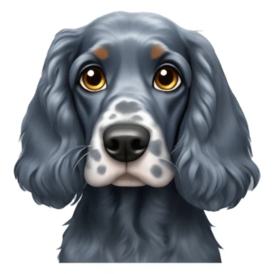 Blue roan english cocker spaniel sticker