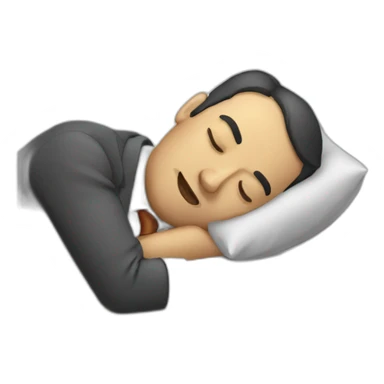 Sleeping businessman sticker