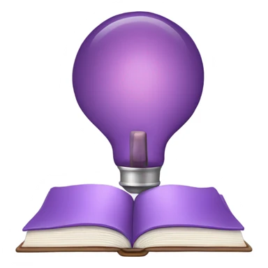 cozy book light purple sticker