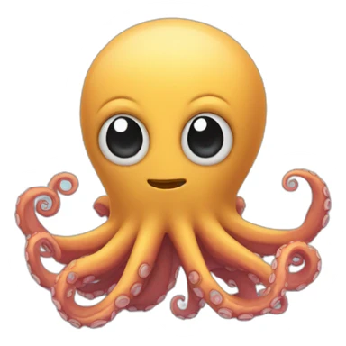 An octopus wearing a hoodie sticker
