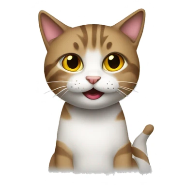 A rockstar cat  sticker