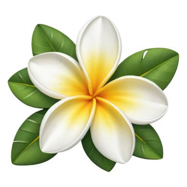 frangipani flower sticker